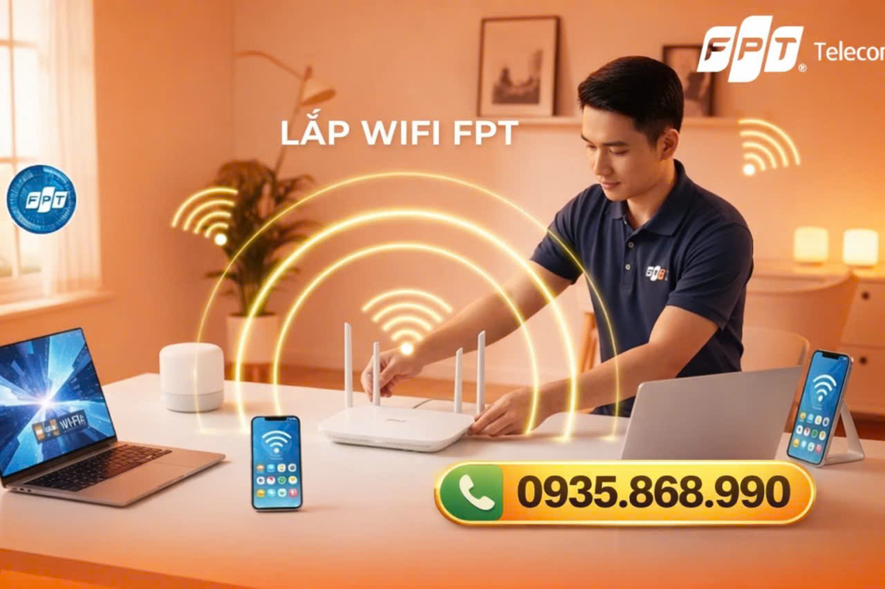 Đăng Ký Lắp Mạng FPT Vĩnh Long 2026 – Ưu đãi tặng WiFi 6